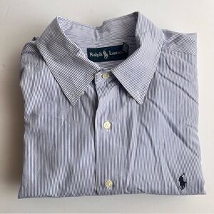 Ralph Lauren Navy and White Striped Shirt